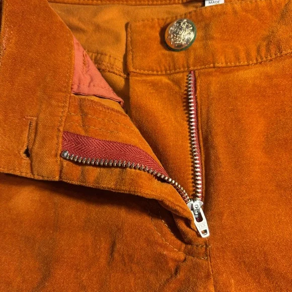 Derek Lam 10 Crosby Burnt Orange Wide Leg Cropped Pants Size 0 - Picture 4 of 7